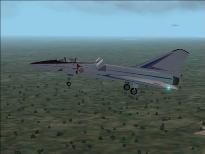 Mirage 4000 landing